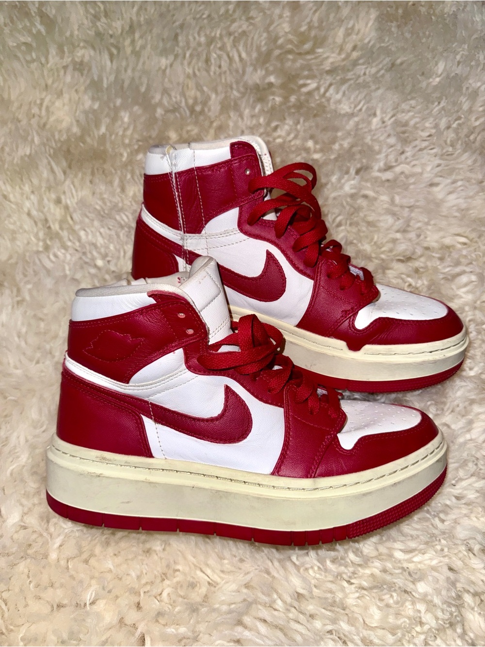 Nike Women's Air Jordan 1 Elevate High Red/White Sneaker— DN3253-116